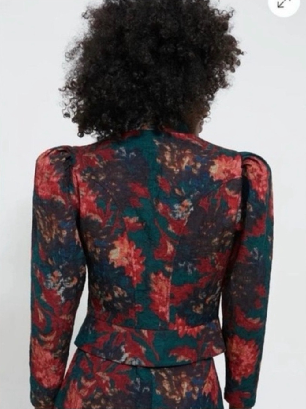 Tuckernuck persimmon floral Jacard Maribelle jacket Size XL - Picture 2 of 12